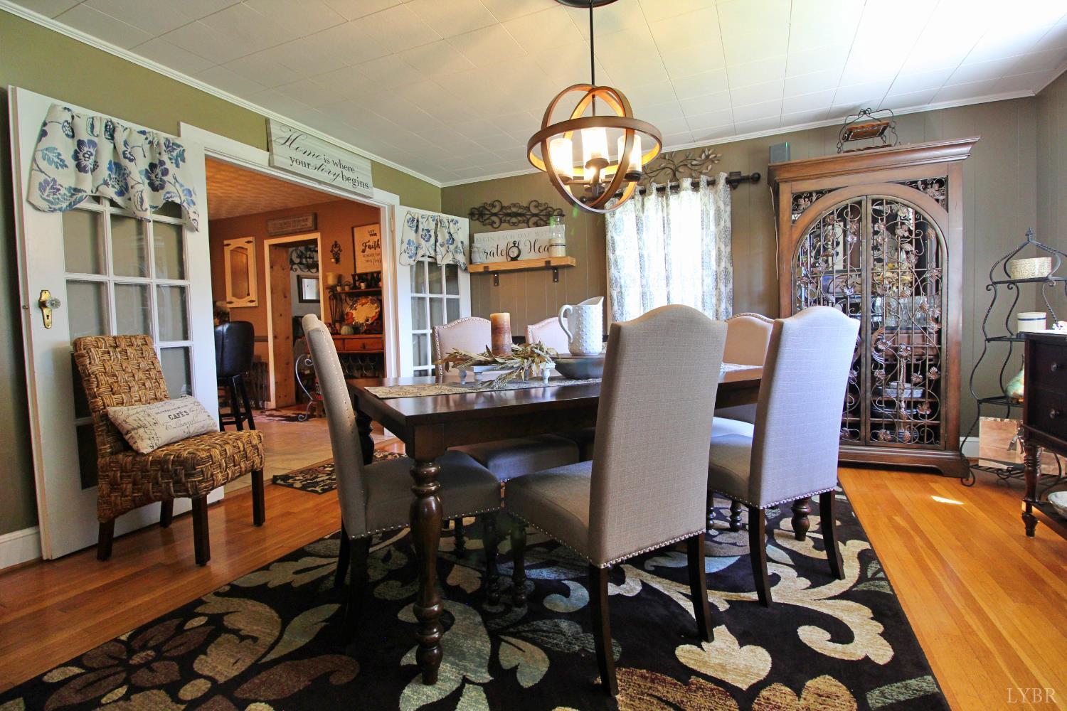 1147 Union Church Road Gladstone, VA 24553 - Photo 28 of 89 a view of a dining room with furniture window and wooden floor