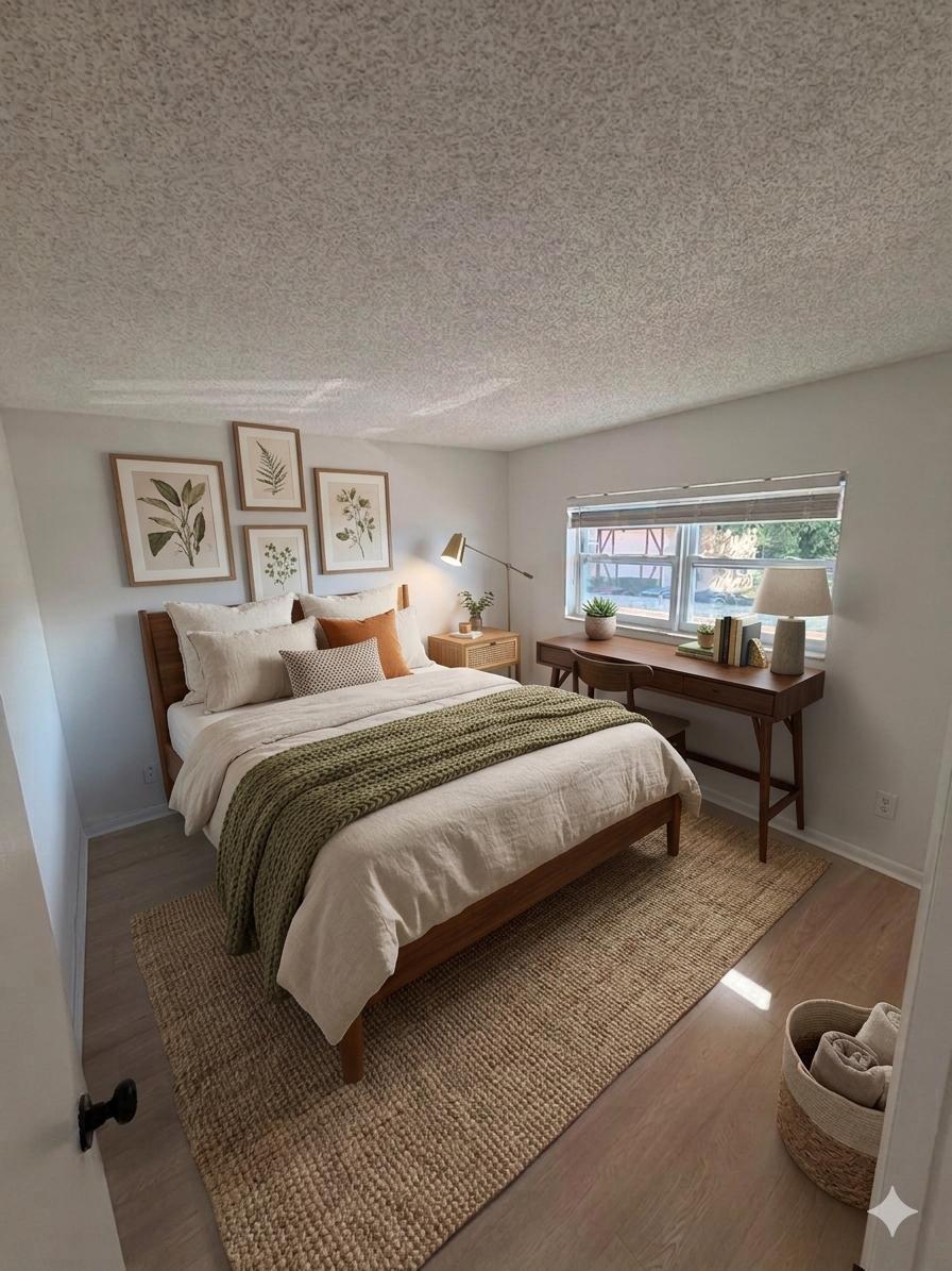 9374 Southwest 3rd Street, Unit 714 Boca Raton, FL 33428 - Photo 17 of 21 a bedroom with a bed and window