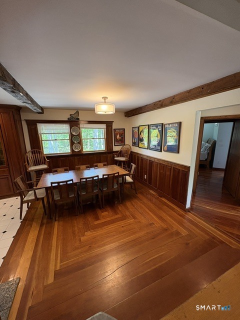 40 Looking Glass Hill Road Litchfield, CT 06750 - Photo 8 of 33 a living room with furniture pool table and a flat screen tv