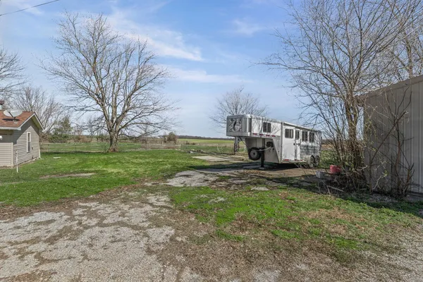 a backyard of a house