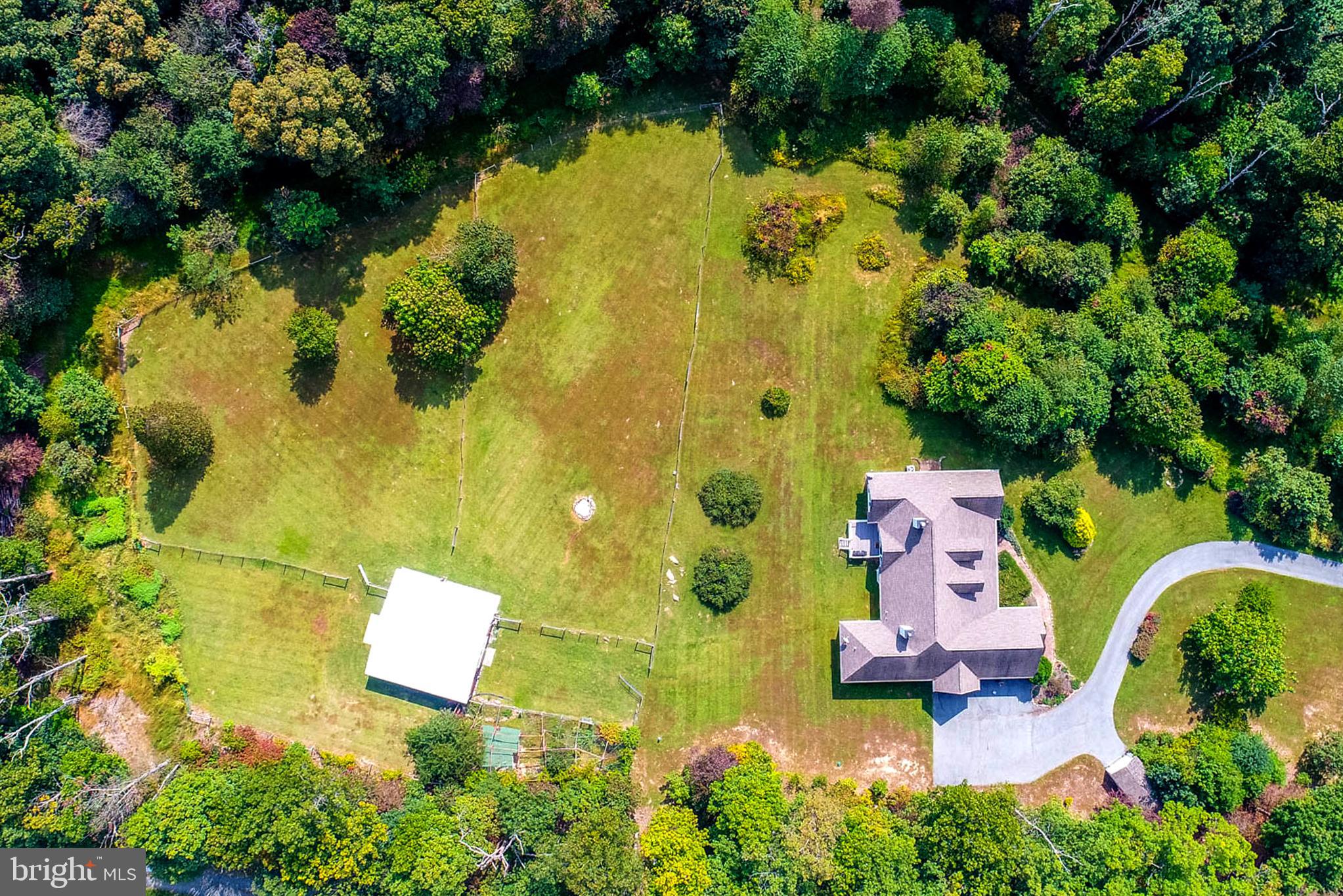 2623 Urey Road White Hall, MD 21161 - Photo 58 of 60 an aerial view of residential house with swimming pool and garden