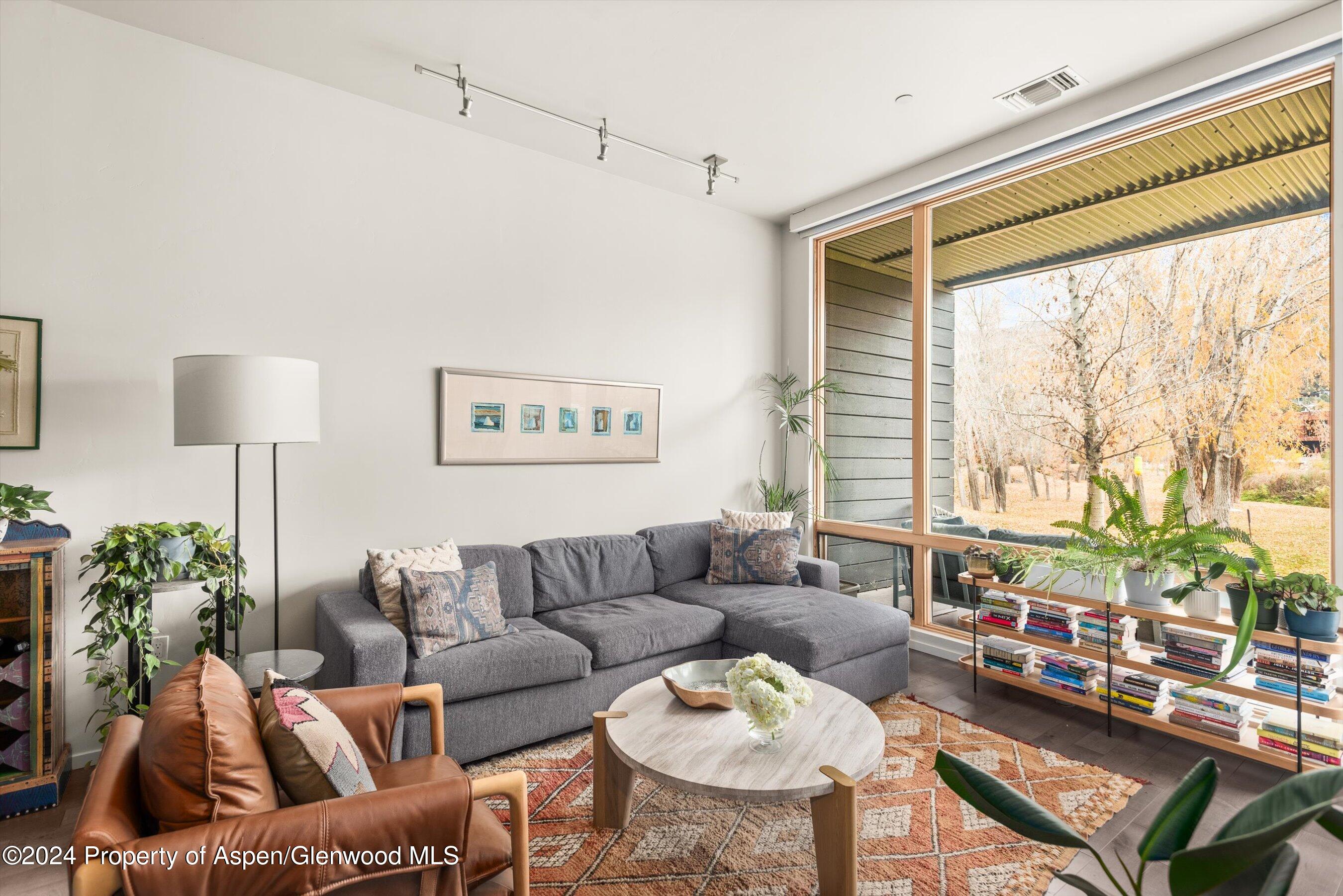 102 Evans Road, Unit 106 Basalt, CO 81621 - Photo 6 of 12 a living room with furniture and a large window