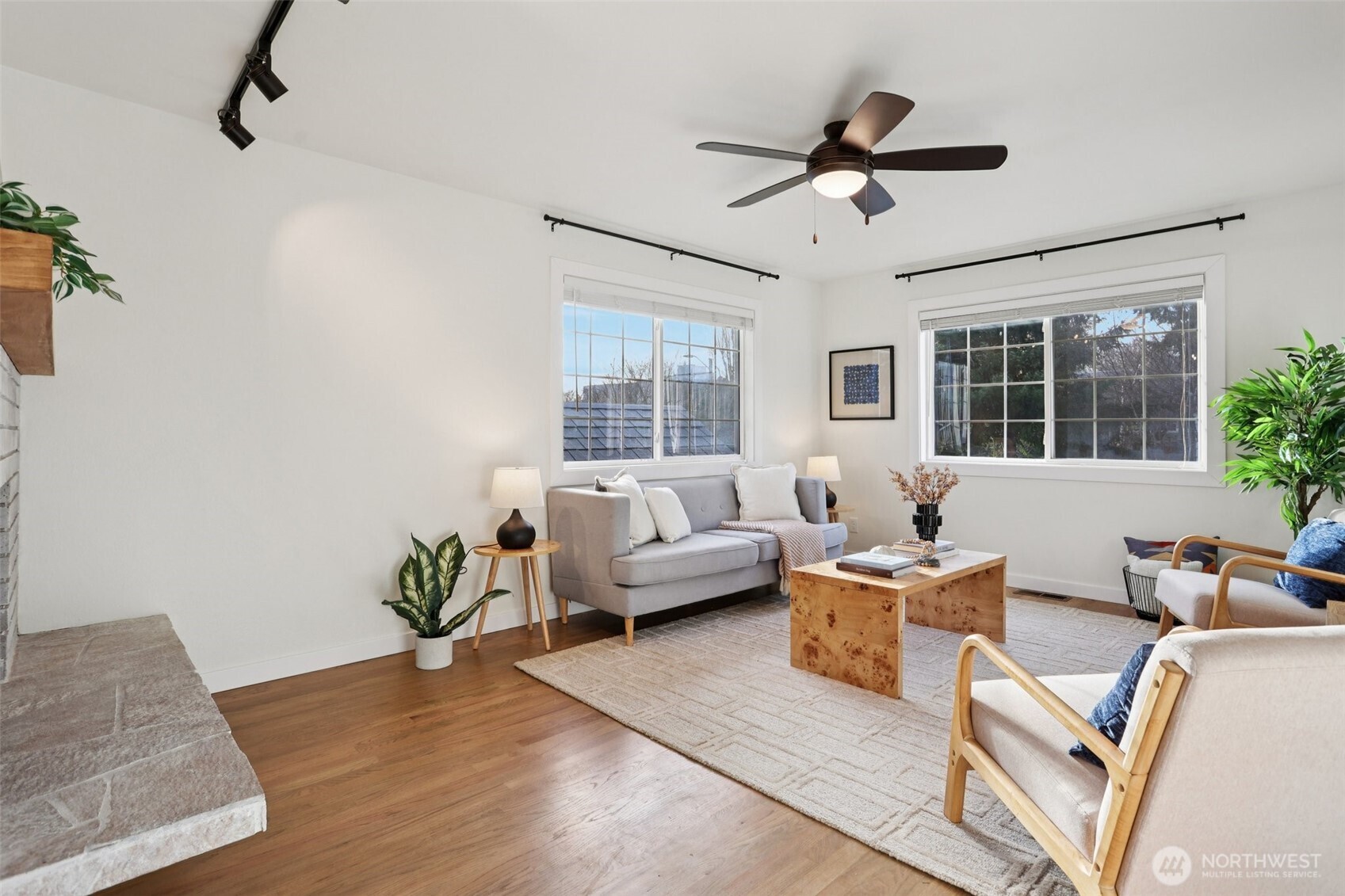 9002 34th Avenue Southwest Seattle, WA 98126 - Photo 20 of 39 a living room with furniture and a large window
