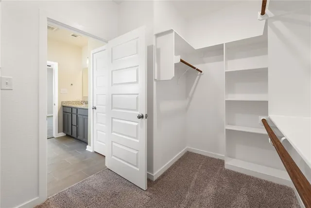 a view of closet area