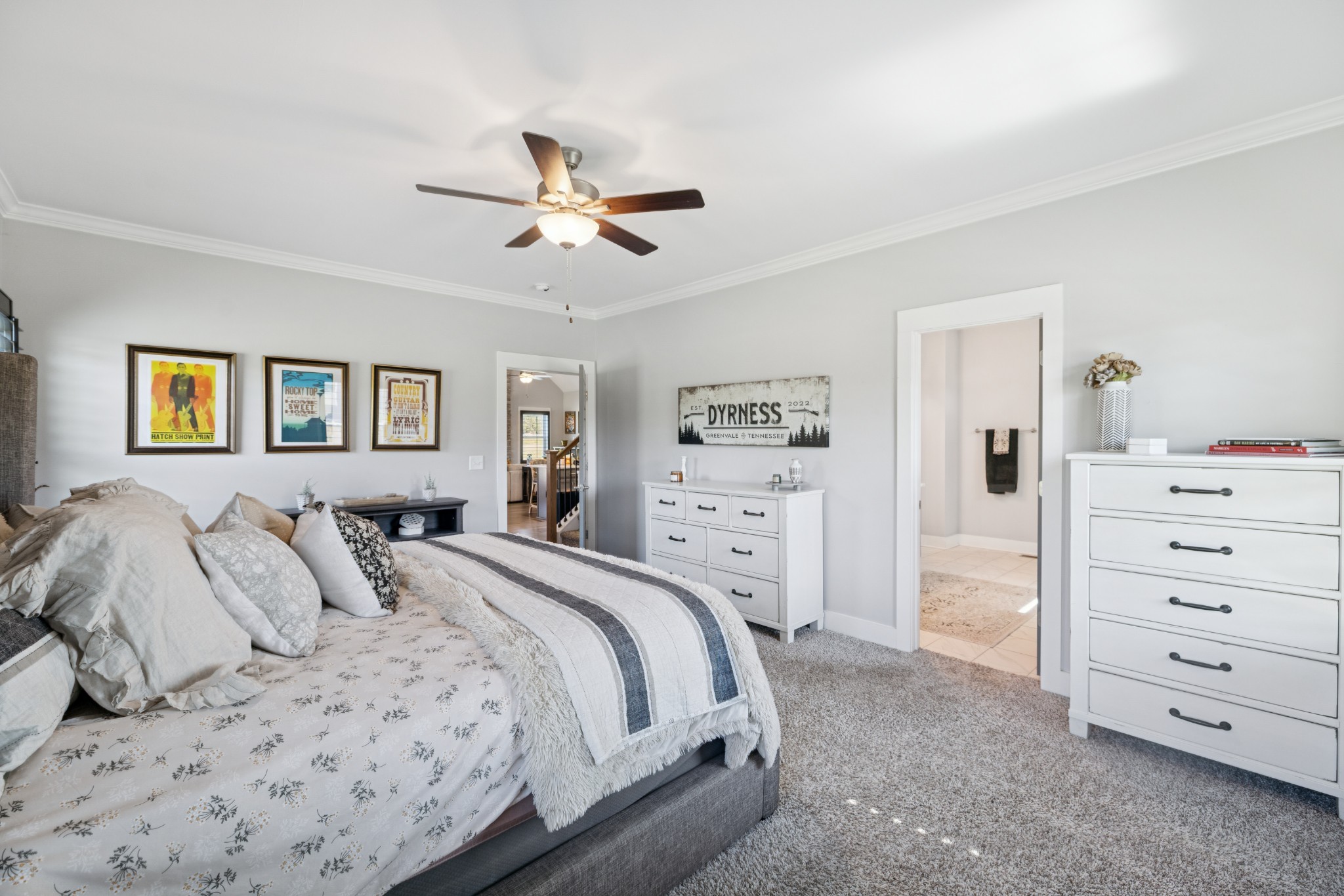 12725 North Milton Road Milton, TN 37118 - Photo 23 of 54 a bedroom with a bed and a cabinets