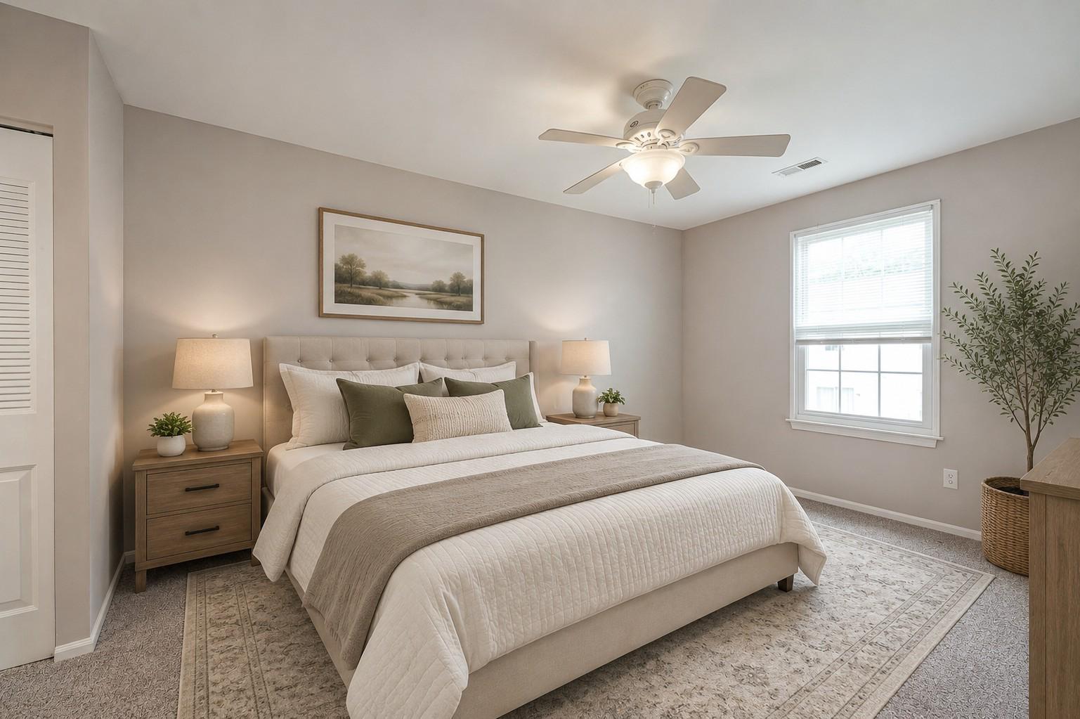 1213 Huntingdon Mews Clementon, NJ 08021 - Photo 13 of 21 Bedroom with natural light - Virtually Staged