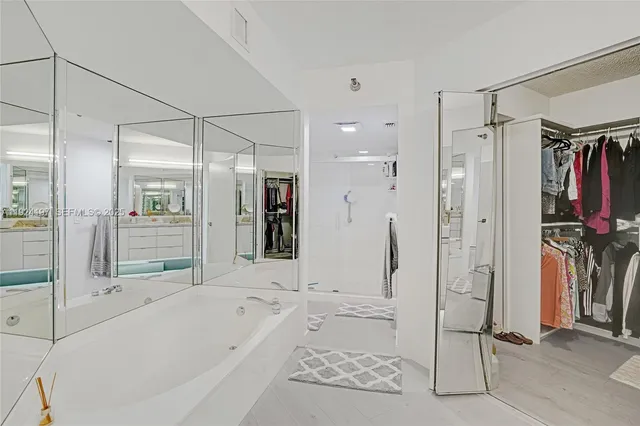 a view of a city with tall buildings in the background