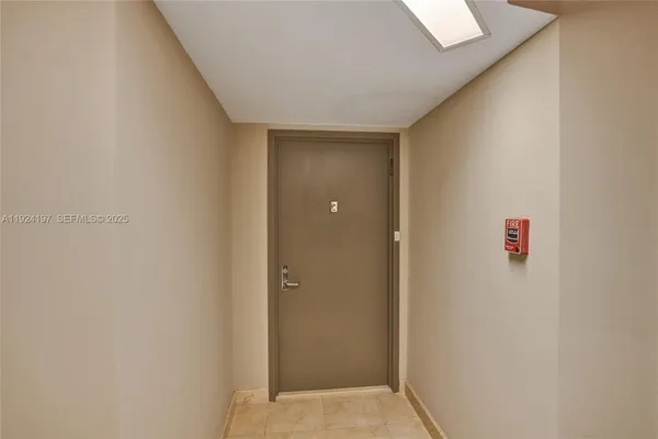 a view of an empty room