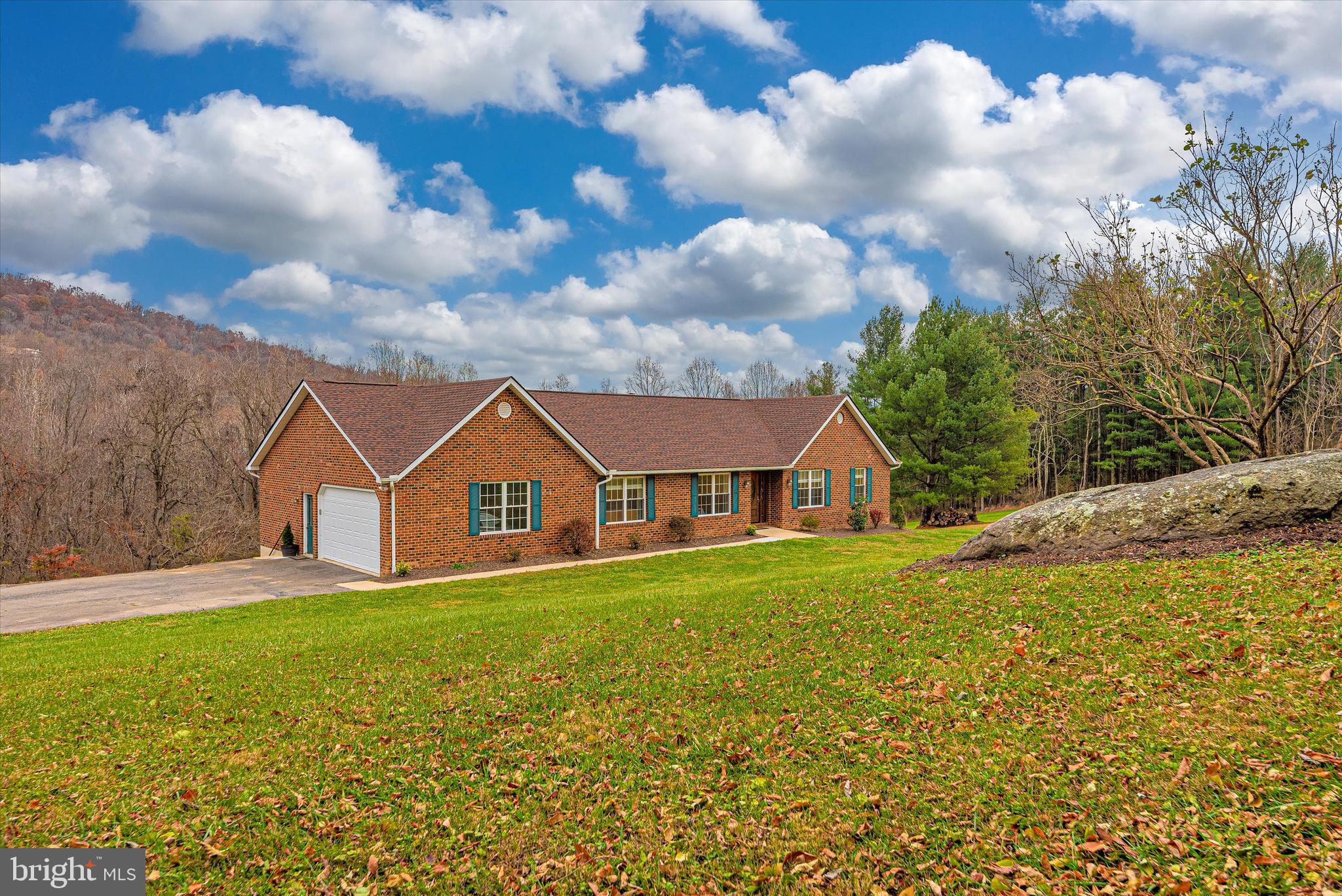 Winding Driveway Showcases the Home!