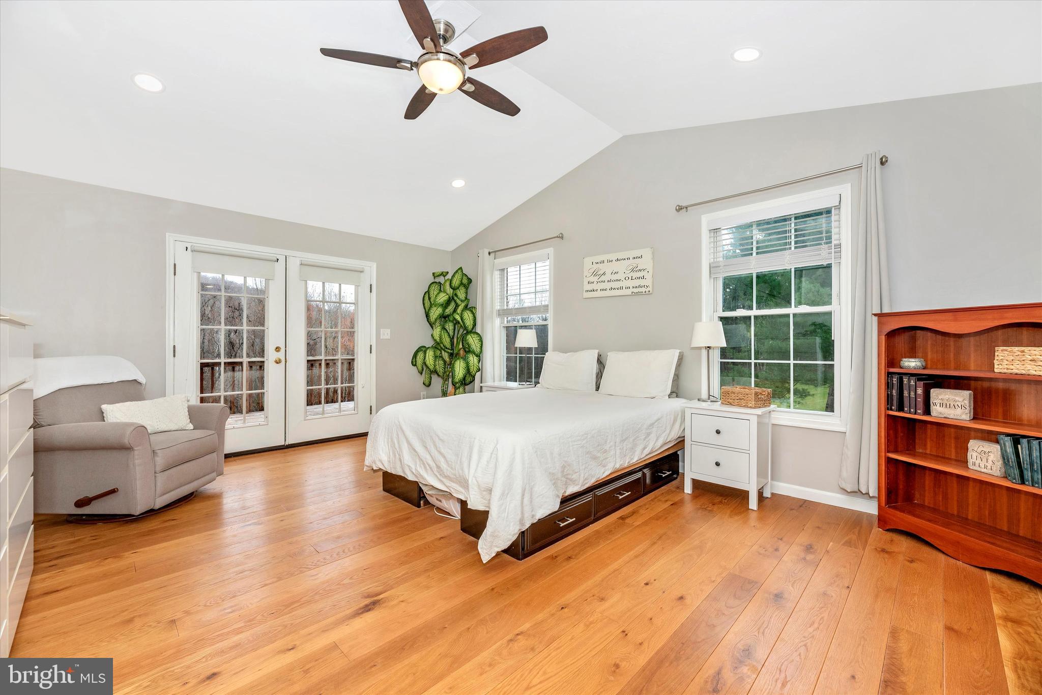 10831 Easterday Road Myersville, MD 21773 - Photo 29 of 49 Mater Bedroom Opens to Balcony with mountain view!