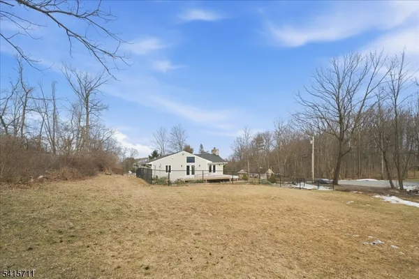 a view of empty space with trees