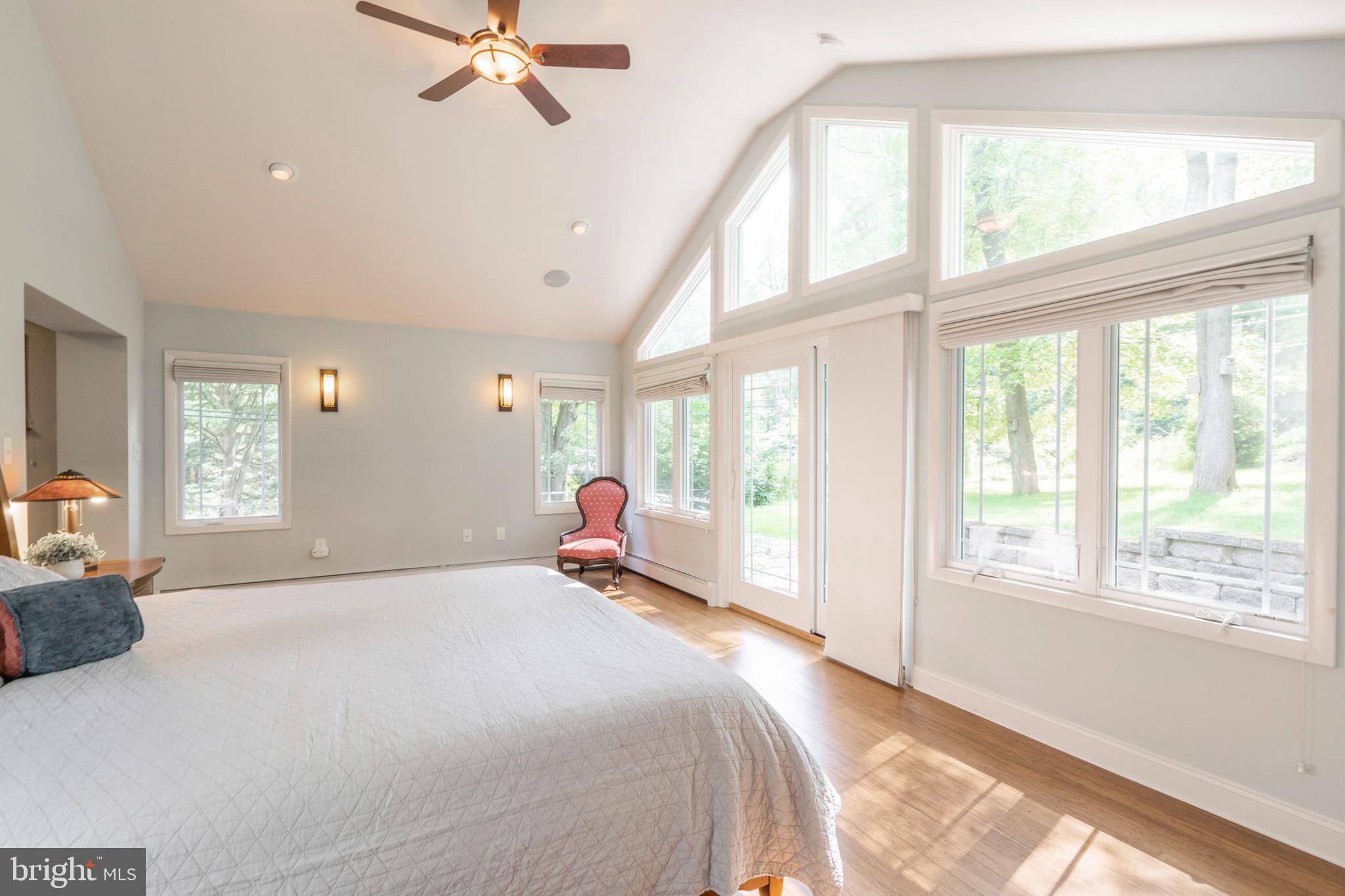 489 Woodhill Road Wayne, PA 19087 - Photo 22 of 48 Primary Bedroom w sliders to backyard