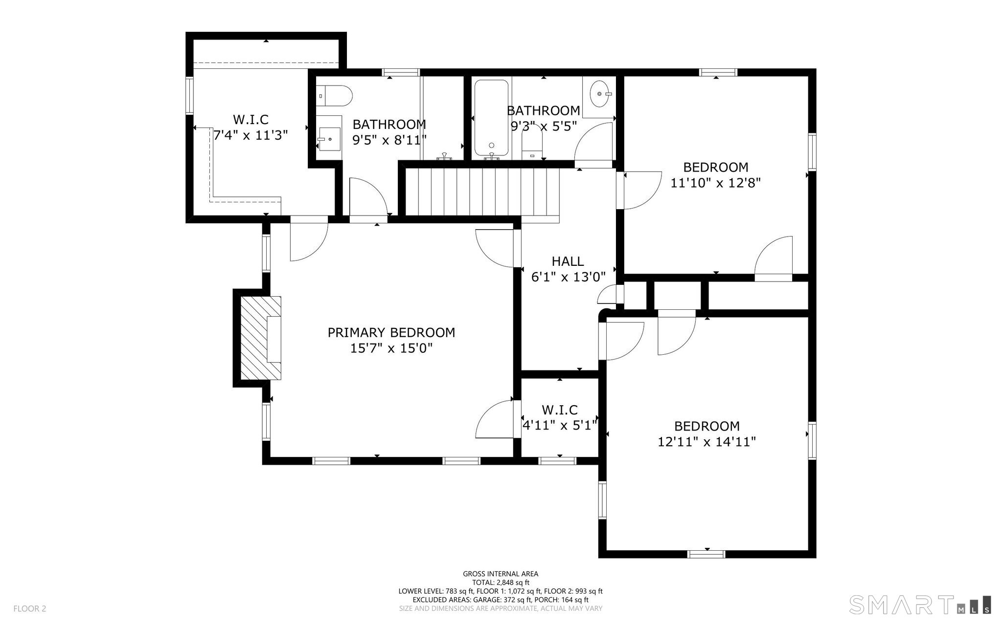 250 High Ridge Road Stamford, CT 06905 - Photo 22 of 22 Upper level floorplan