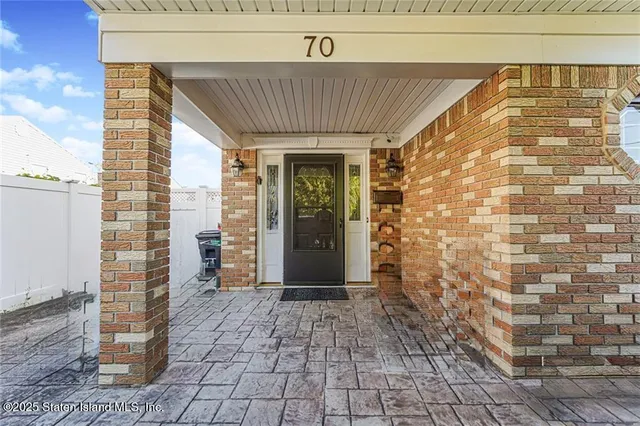 a front view of a building