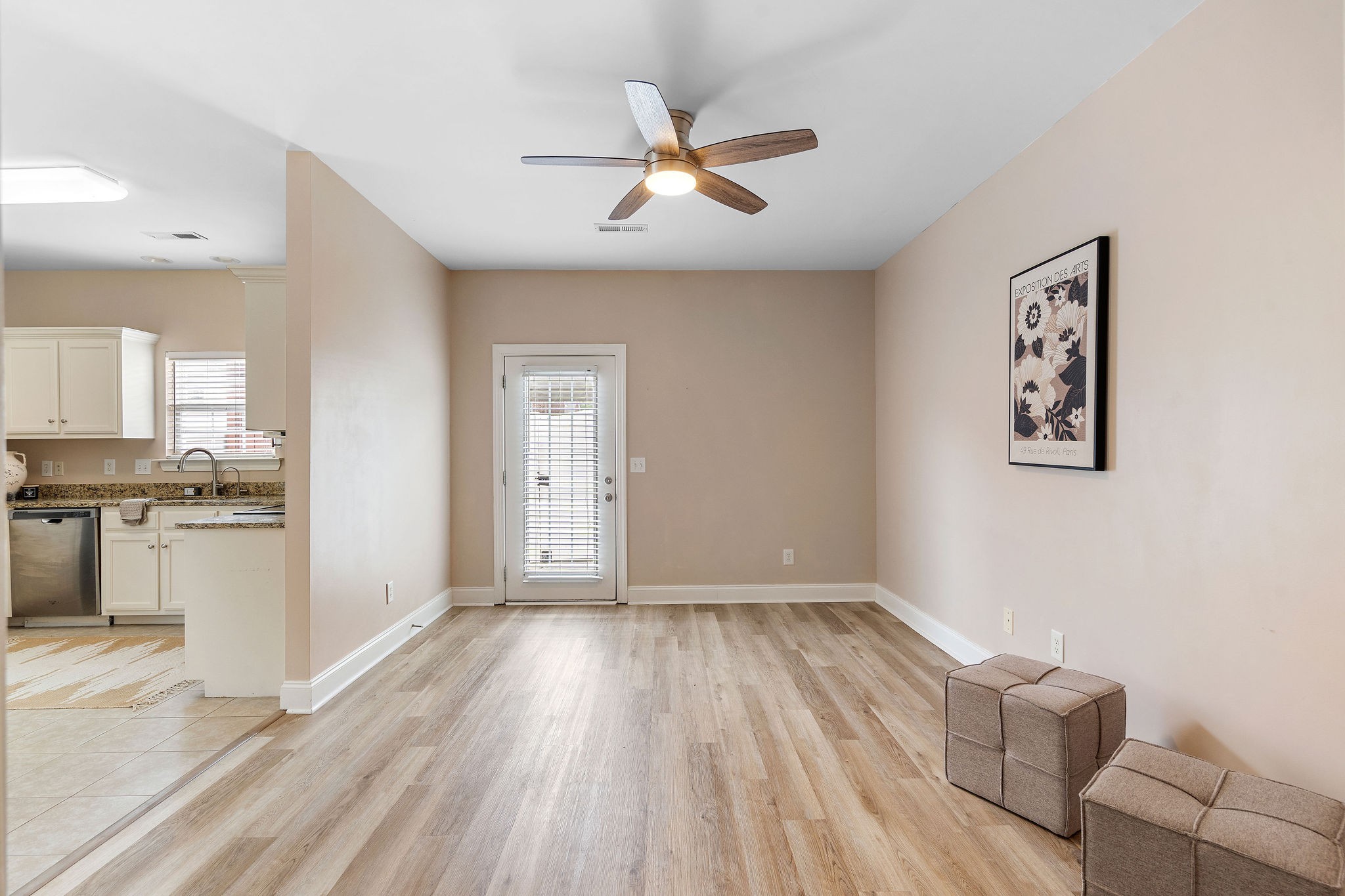 316 Rowlette Circle Murfreesboro, TN 37127 - Photo 4 of 25 a view of livingroom with hardwood floor and a ceiling fan