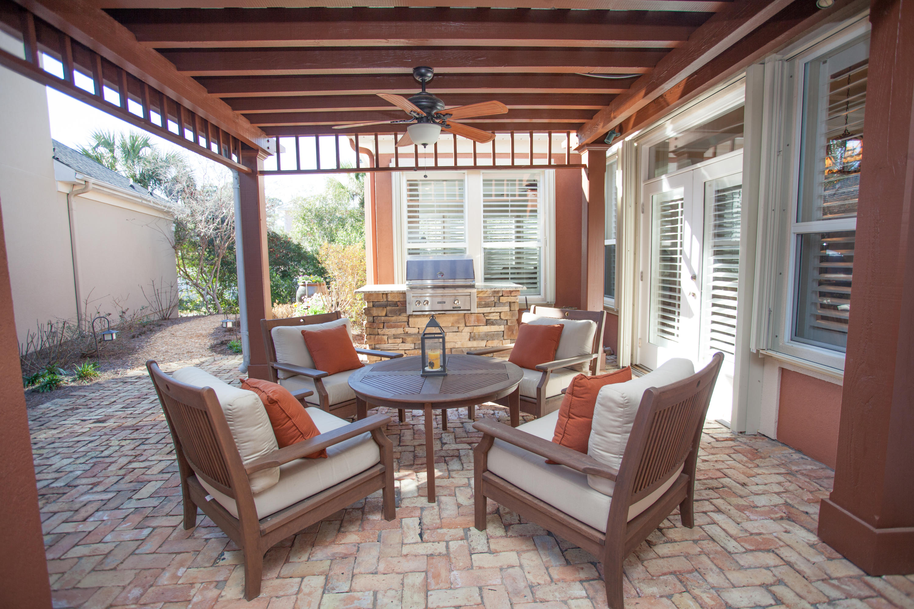 180 Masters Court Santa Rosa Beach, FL 32459 - Photo 24 of 30 Outdoor living space with gas grill