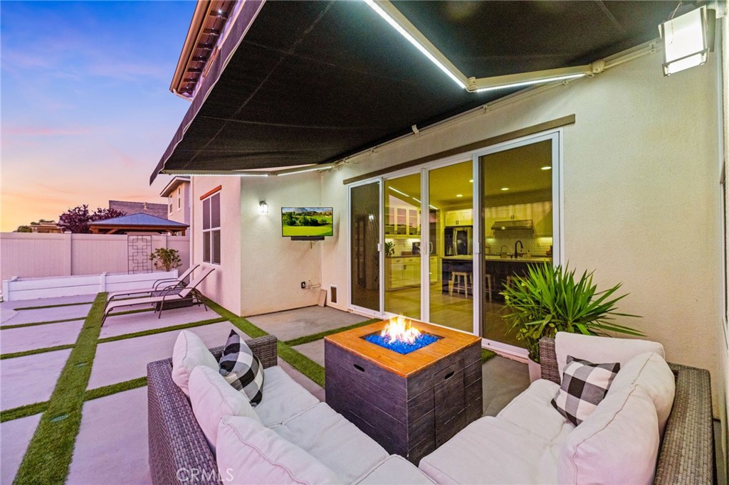 30467 Stage Coach Road Menifee, CA 92584 - Photo 64 of 76 Covered Patio with awning