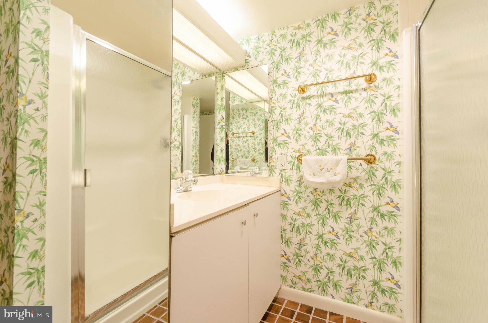 111 Hamlet Hill Road, Unit 606 Baltimore, MD 21210 - Photo 15 of 22 a bathroom with a shower and a sink