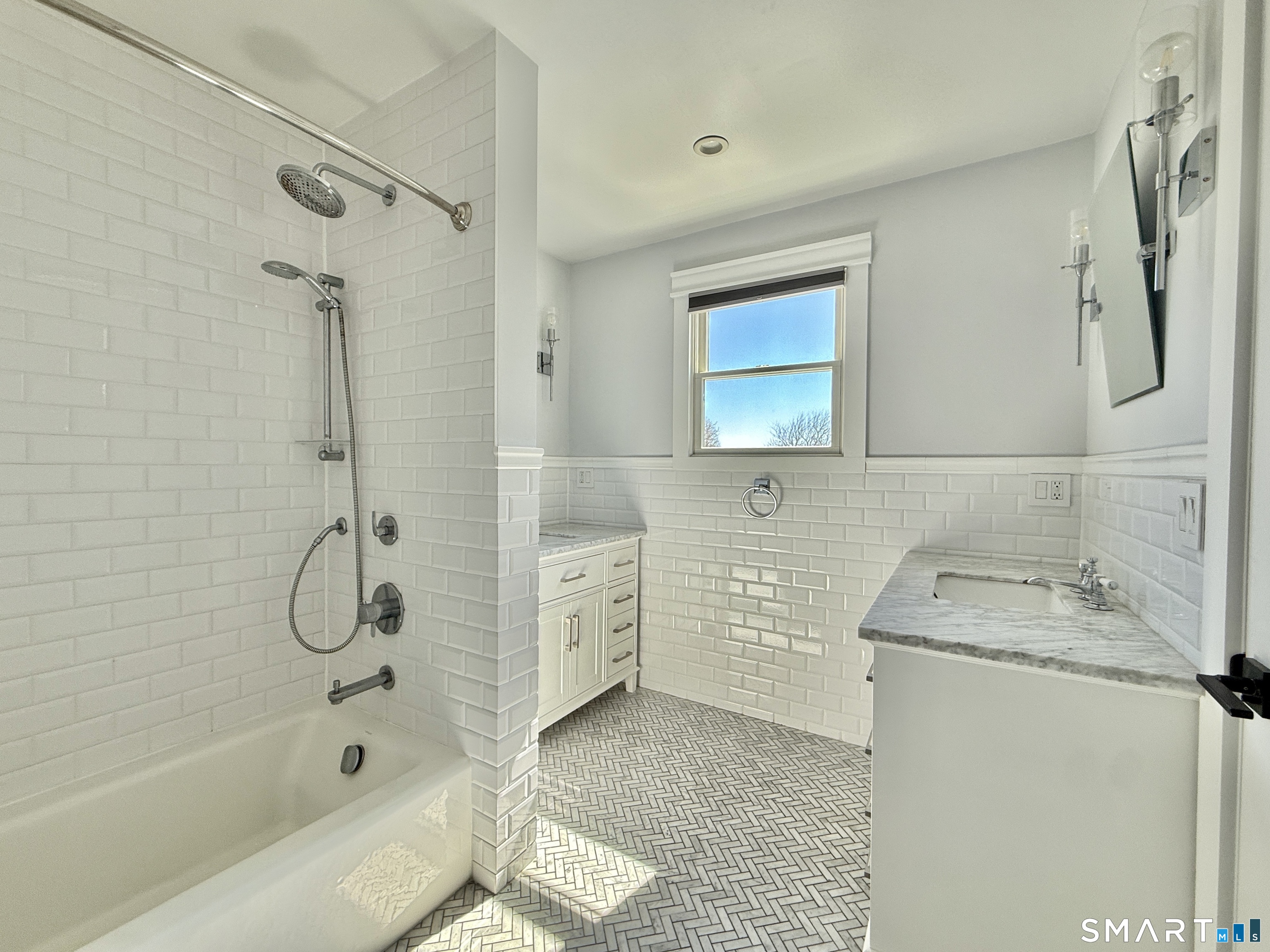 49 Spring Hill Avenue Norwalk, CT 06850 - Photo 21 of 27 2 Vanities, Designer + Subway Tile