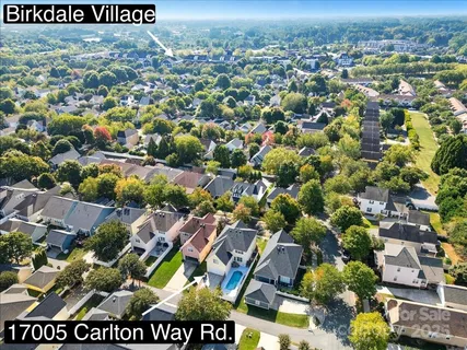 an aerial view of residential building