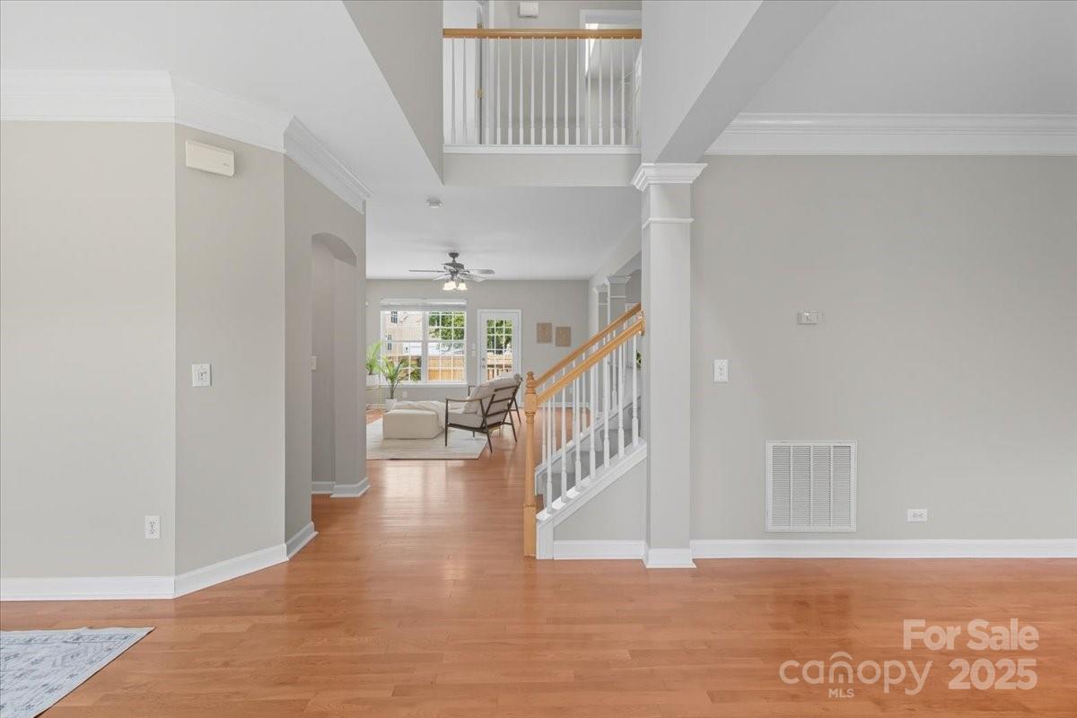 17005 Carlton Way Road Huntersville, NC 28078 - Photo 9 of 45 a view of entryway and hall with wooden floor