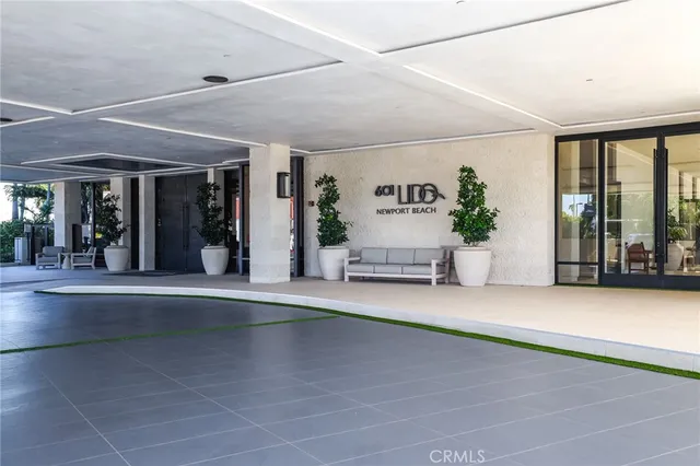 a view of lobby with furniture and floor to ceiling window