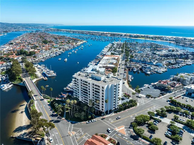 a view of a city and ocean view