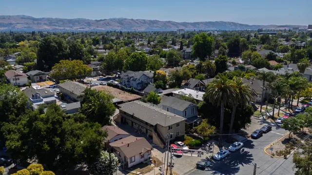 a view of a house with a garden