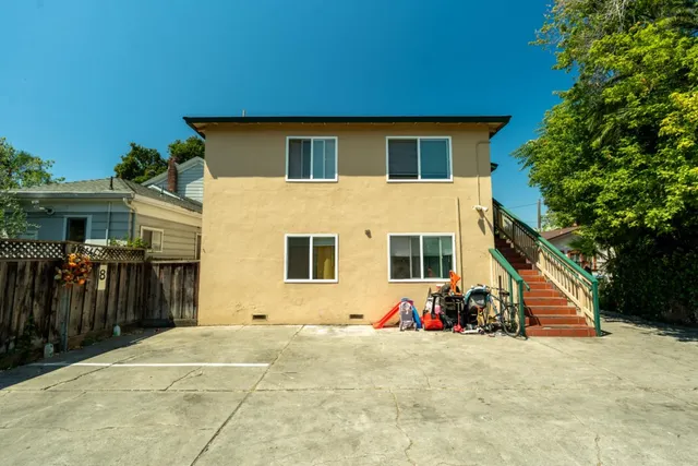 a backyard of a house