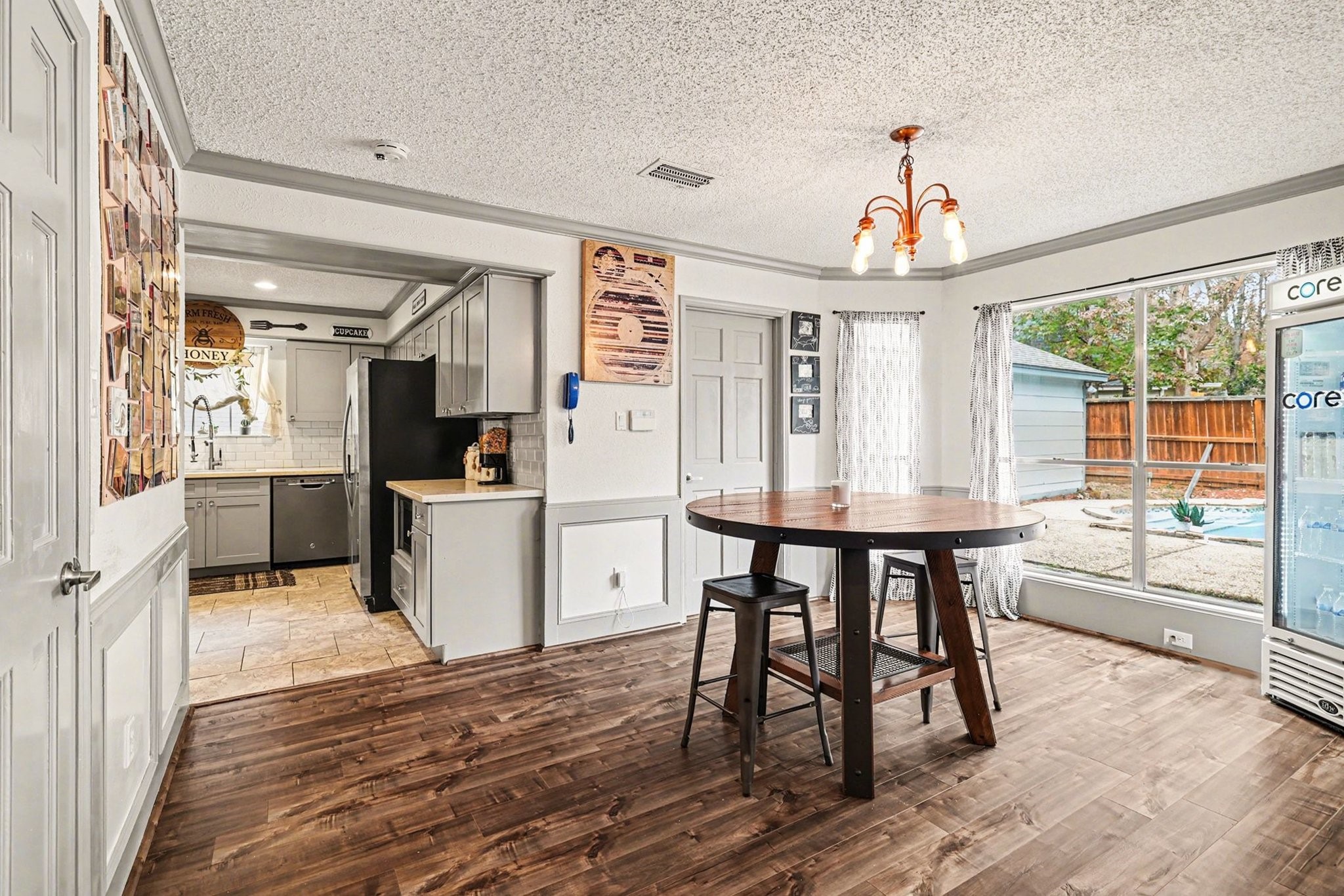 9530 Arcade Drive Spring, TX 77379 - Photo 20 of 37 Large breakfast room off the kitchen offers backyard views, creating a bright and inviting space for everyday dining.