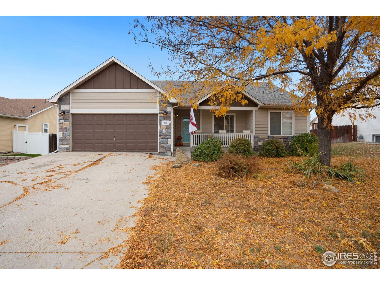 93 Summit View Road Severance, CO 80550 - Photo 1 of 27 a front view of a house with a yard and garage