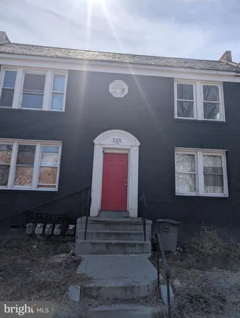 a front view of a house