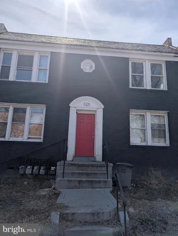 a front view of a house