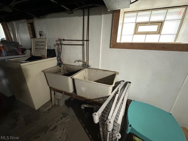 7701 Dercum Road Cleveland, OH 44105 - Photo 15 of 23 Basement with sink