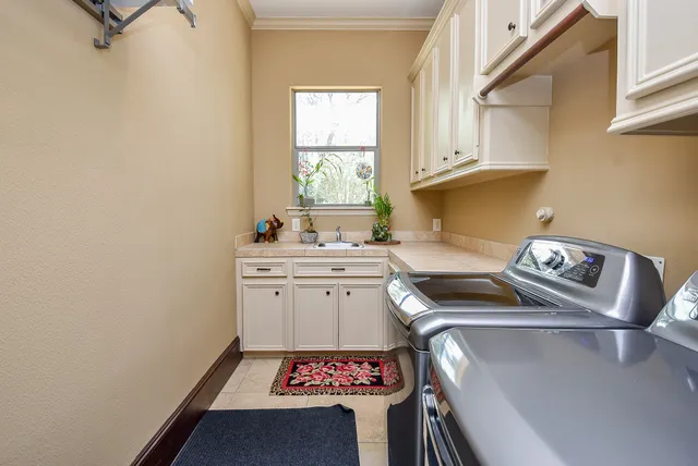 a room with storage and utility