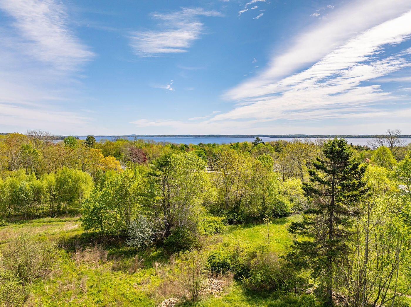 19 Old Stone Road Lincolnville, ME 04849 - Photo 3 of 13 Aerial to the Bay