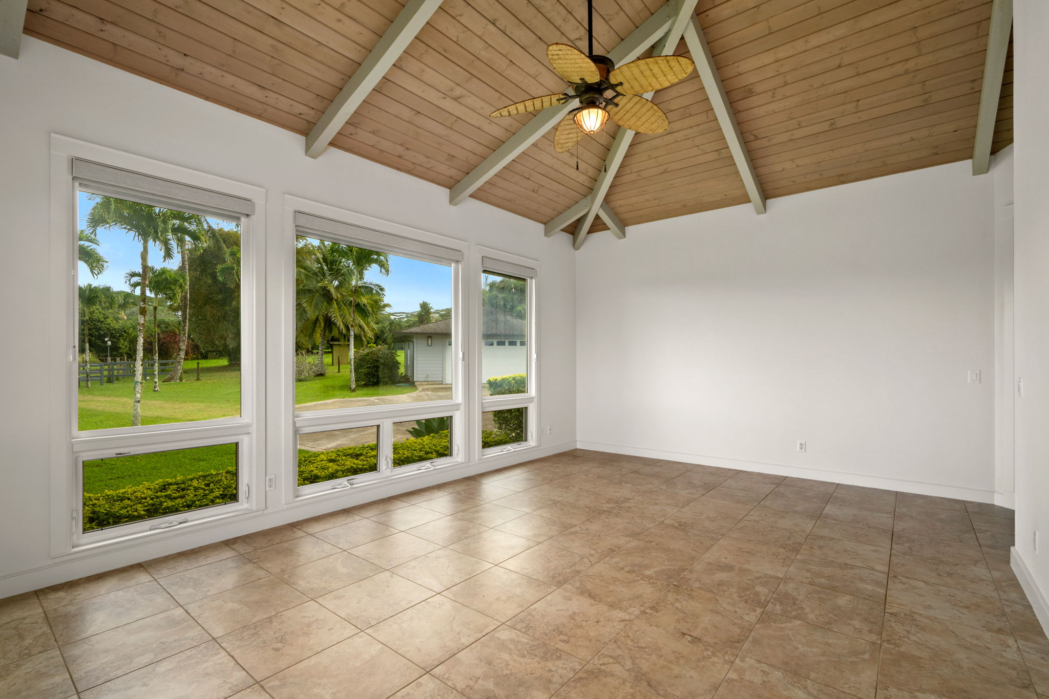 4928 Wailapa Road, Unit A Kilauea, HI 96754 - Photo 27 of 30 a view of an empty room with windows