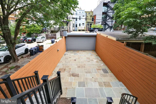 front view of a brick building