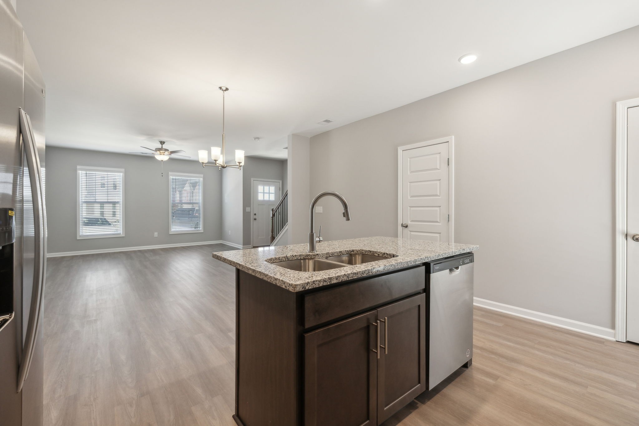 Undisclosed Address Lebanon, TN 37087 - Photo 4 of 13 a kitchen with a sink and chandelier