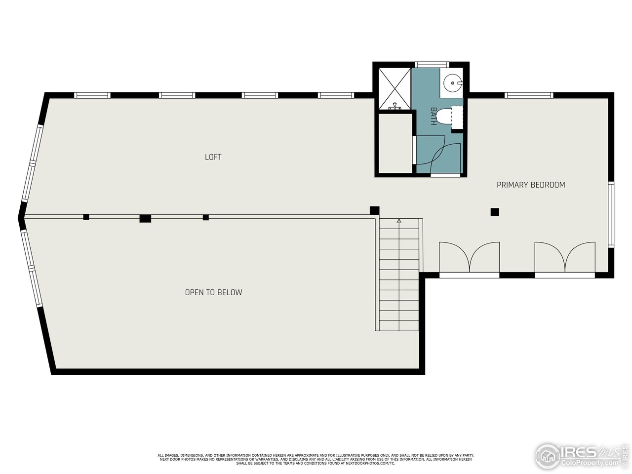 270 Choctaw Road Lyons, CO 80540 - Photo 28 of 30 Upper Level. Primary bedroom with bath and spacious loft area, great for an office.