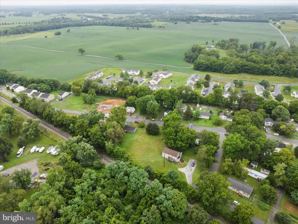 a view of a lake with a city