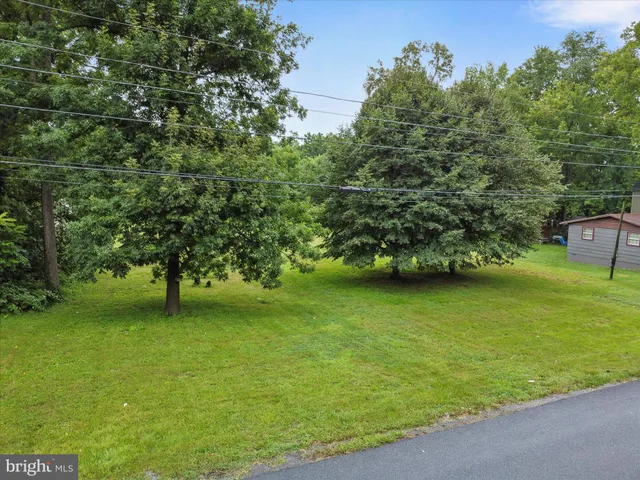 a view of a green yard