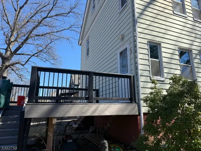 a view of balcony with a swing