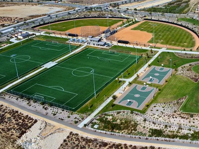 an aerial view of a house having outdoor space