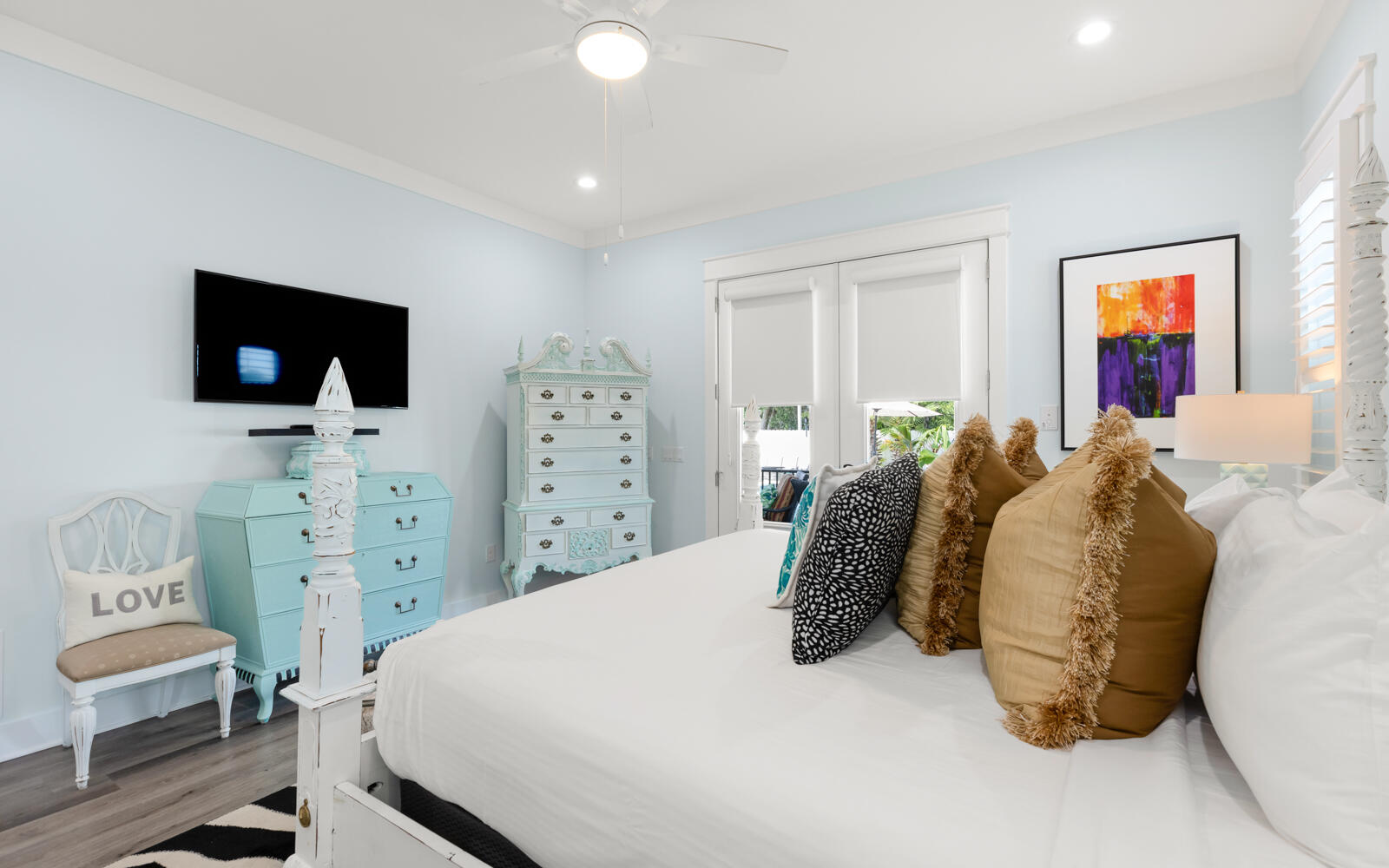 75 Pelayo Avenue Santa Rosa Beach, FL 32459 - Photo 39 of 67 a bed room with a bed and a television