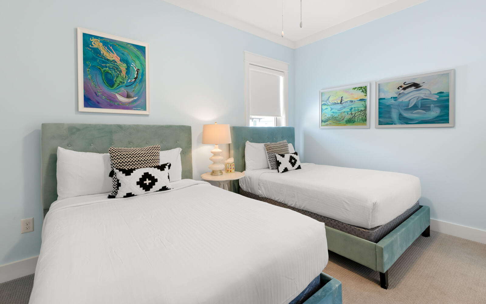 75 Pelayo Avenue Santa Rosa Beach, FL 32459 - Photo 51 of 67 a bedroom with a bed and a painting on the wall