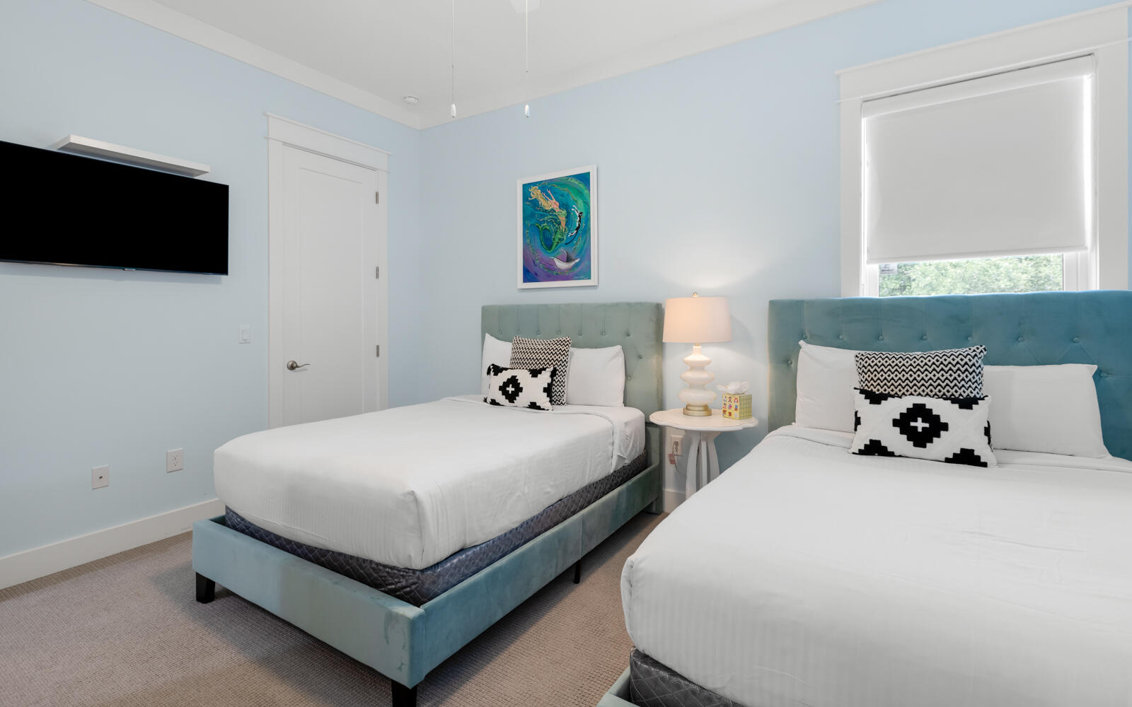 75 Pelayo Avenue Santa Rosa Beach, FL 32459 - Photo 52 of 67 a bedroom with a bed and flat screen tv