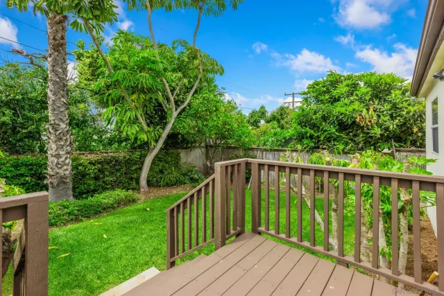 a balcony with an outdoor space