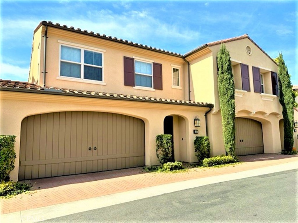 a front view of a house