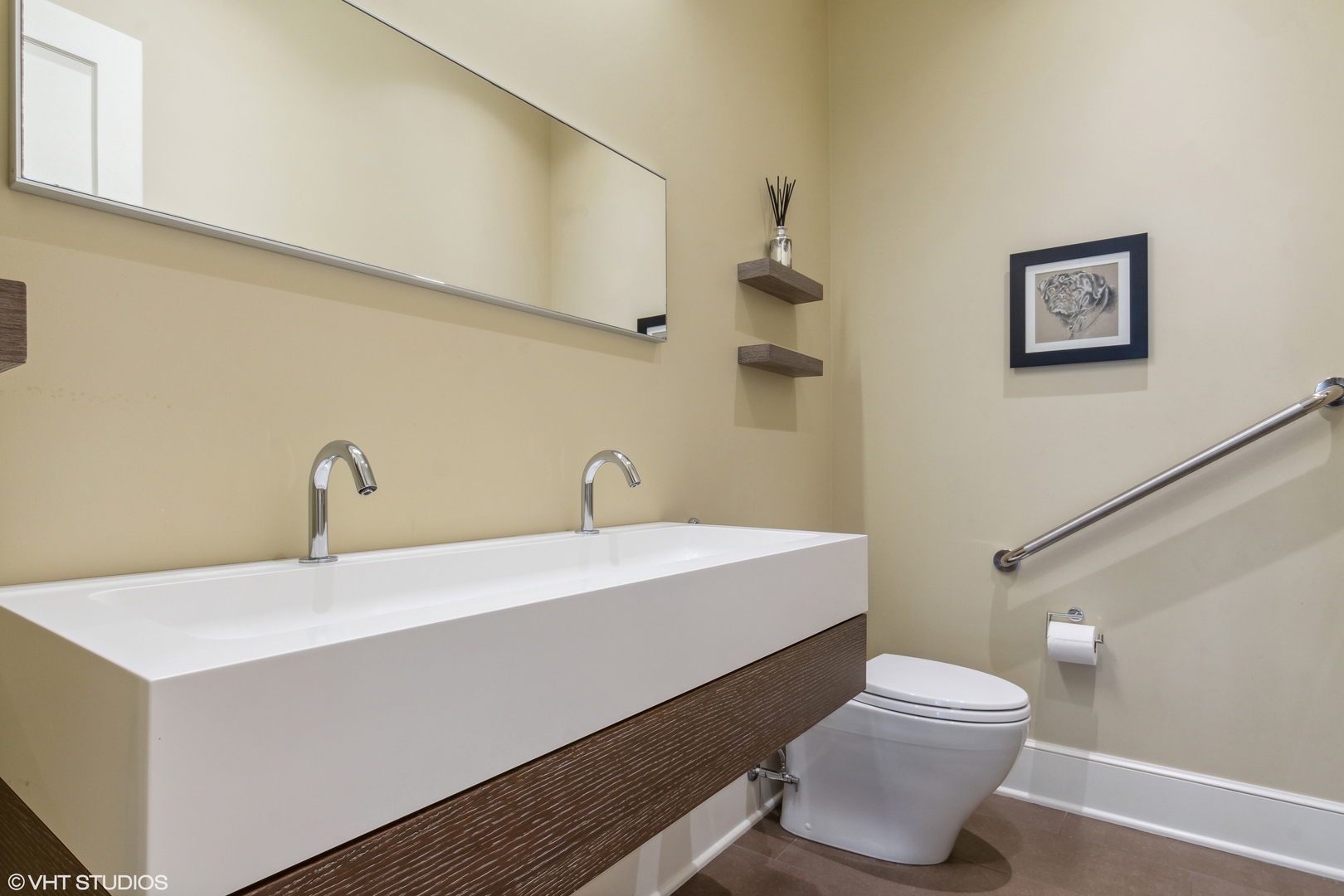 346 Grove Street Glencoe, IL 60022 - Photo 17 of 61 a bathroom with a sink mirror vanity and toilet